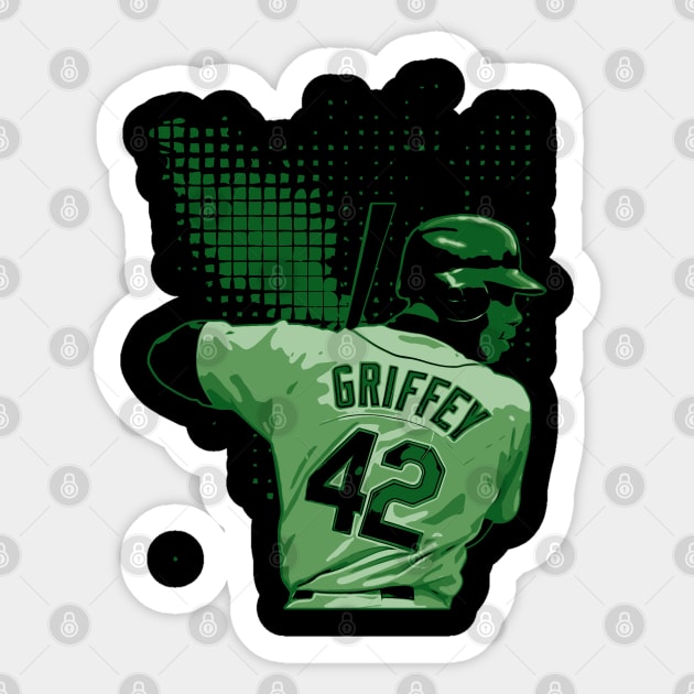 Ken Griffey Jr Sticker by Aloenalone